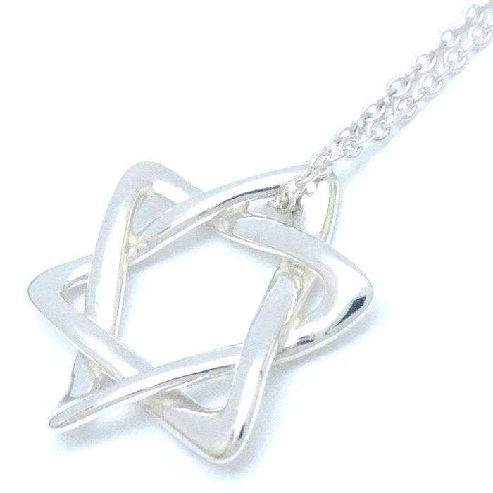 Tiffany & Co Star of David Necklace Silver 925