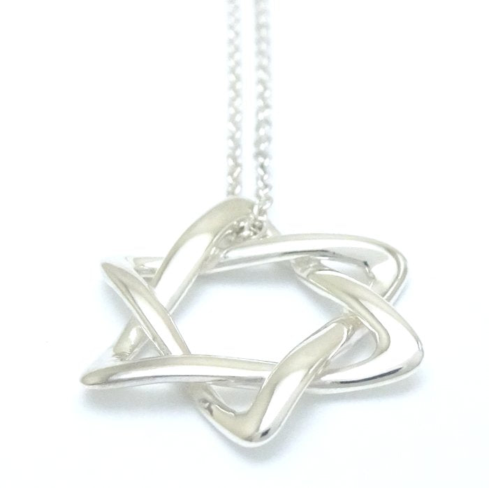 Tiffany & Co Star of David Necklace Silver 925