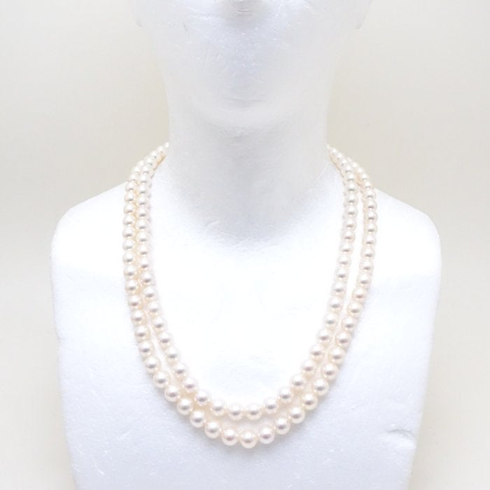 TASAKI Pearl Necklace Akoya 8.5-9mm Sapphire K14WG