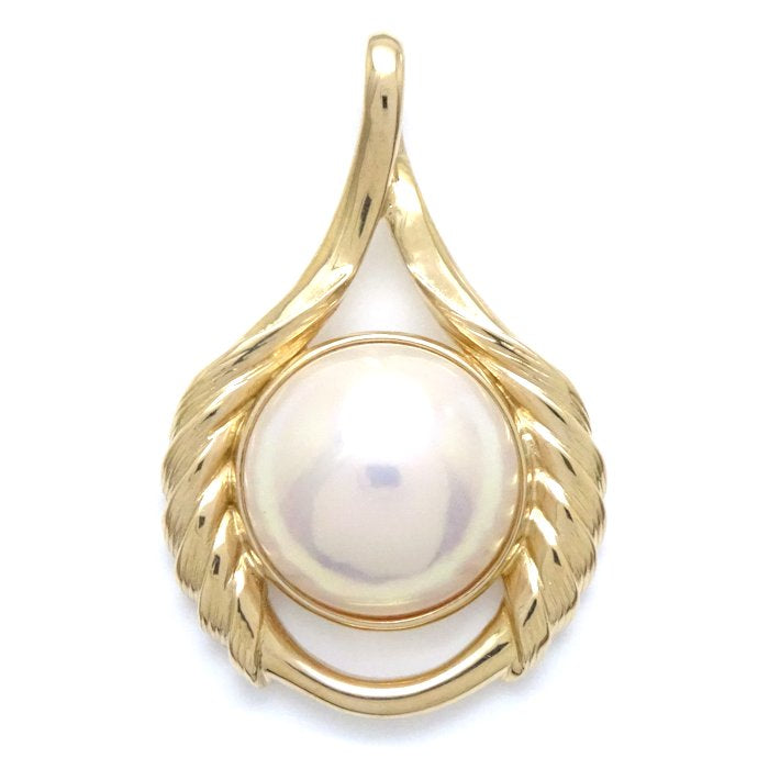 TASAKI Mabe Pearl Pendant Top K18YG Gold