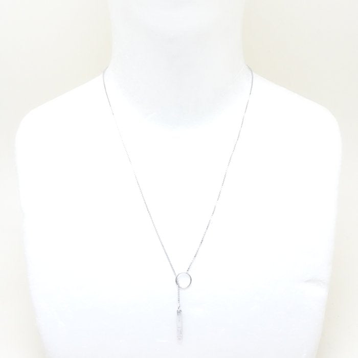 Gucci White Gold Lariat Necklace