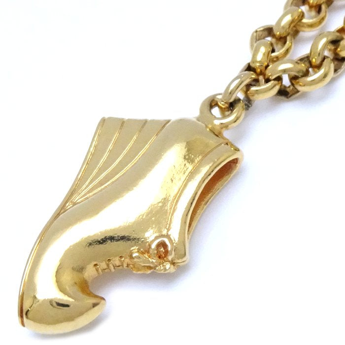 Salvatore Ferragamo Boot Motif Necklace Gold Plated