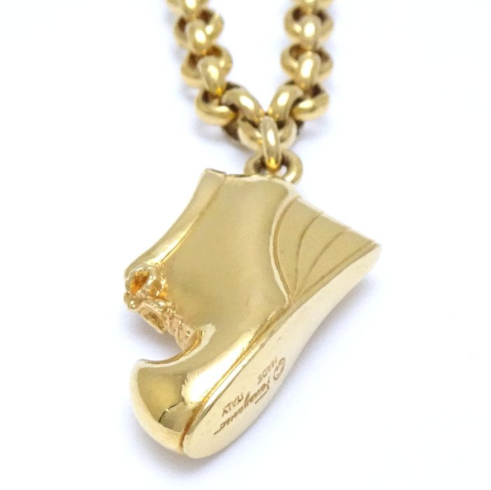 Salvatore Ferragamo Boot Motif Necklace Gold Plated