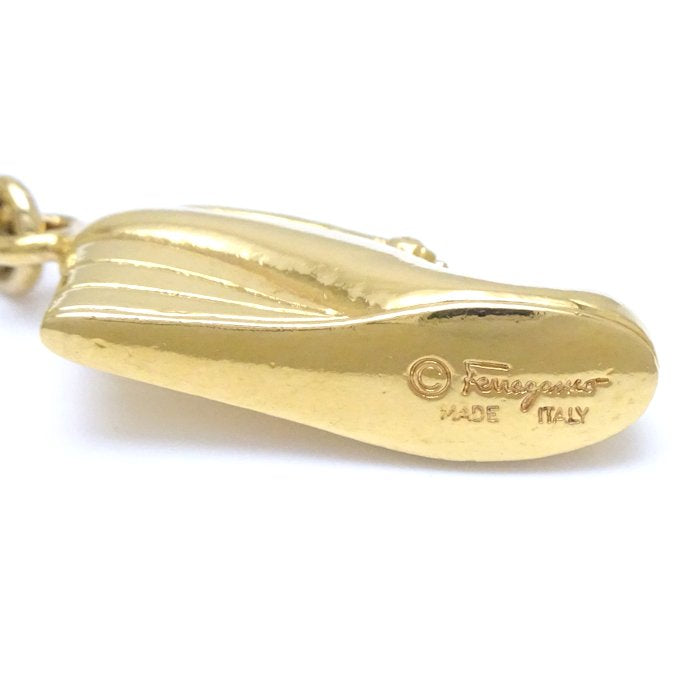 Salvatore Ferragamo Boot Motif Necklace Gold Plated