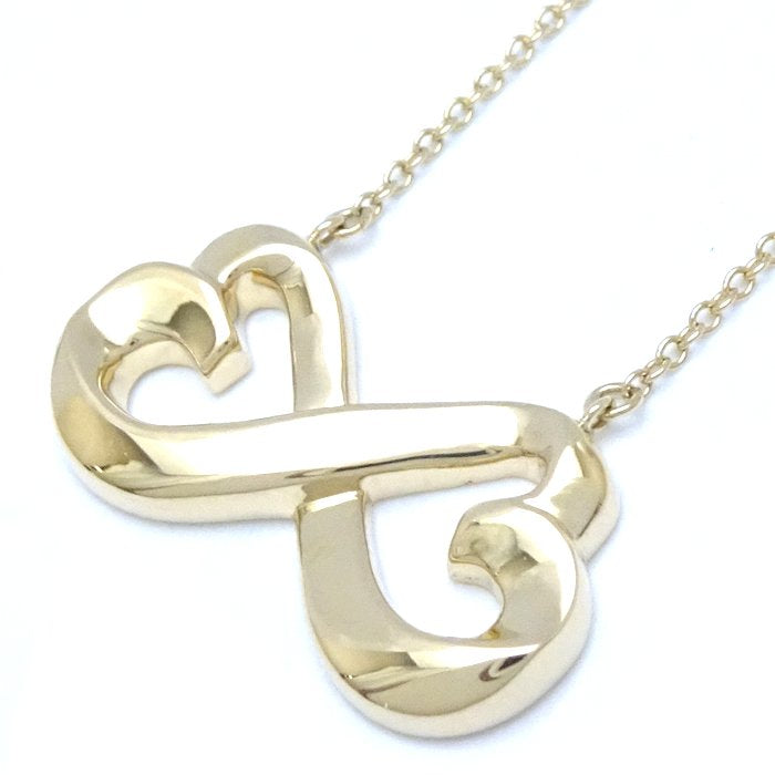 Tiffany & Co Double Loving Heart Necklace K18YG