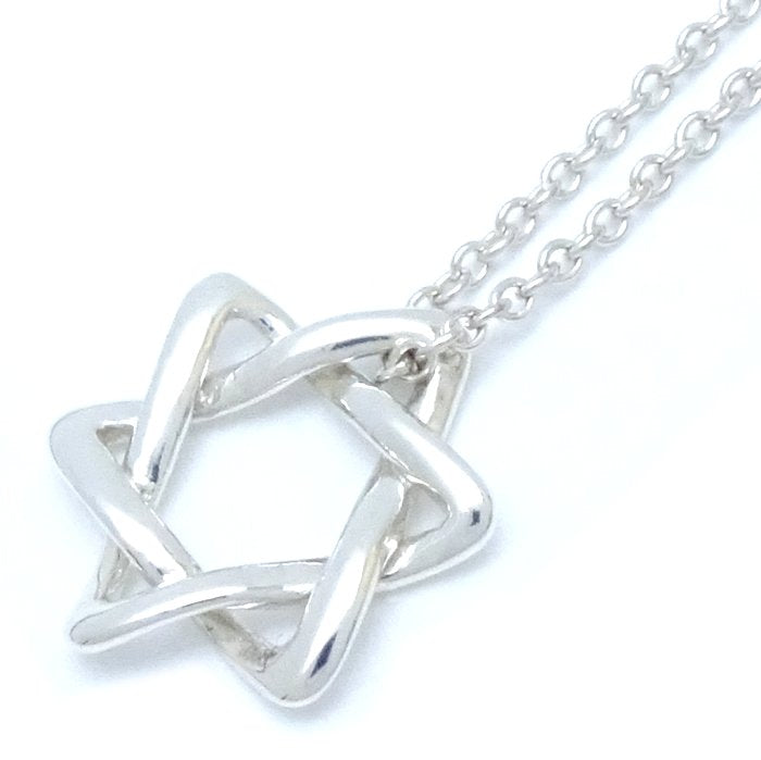 Tiffany & Co Star of David Necklace Silver 925