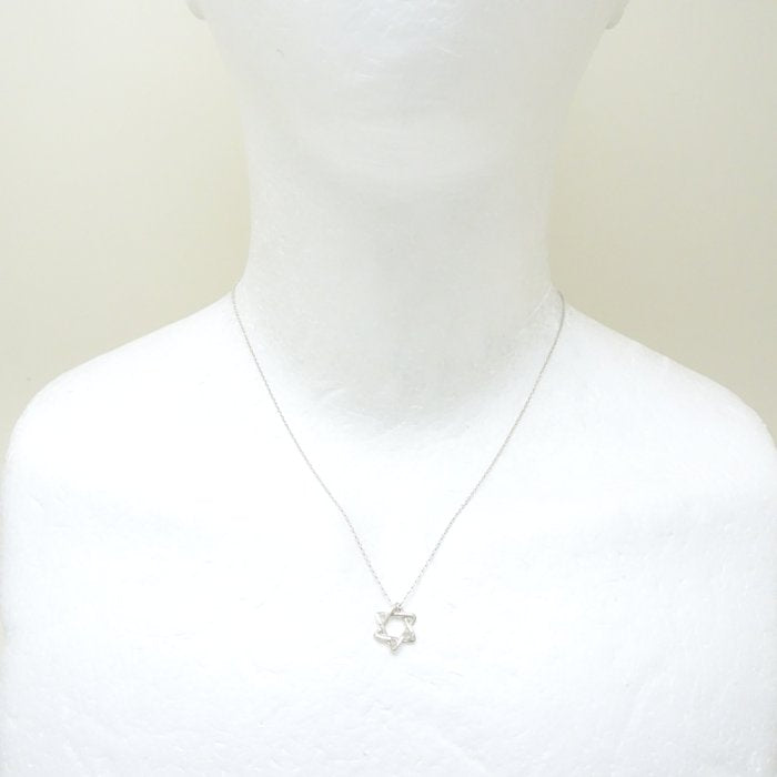 Tiffany & Co Star of David Necklace Silver 925