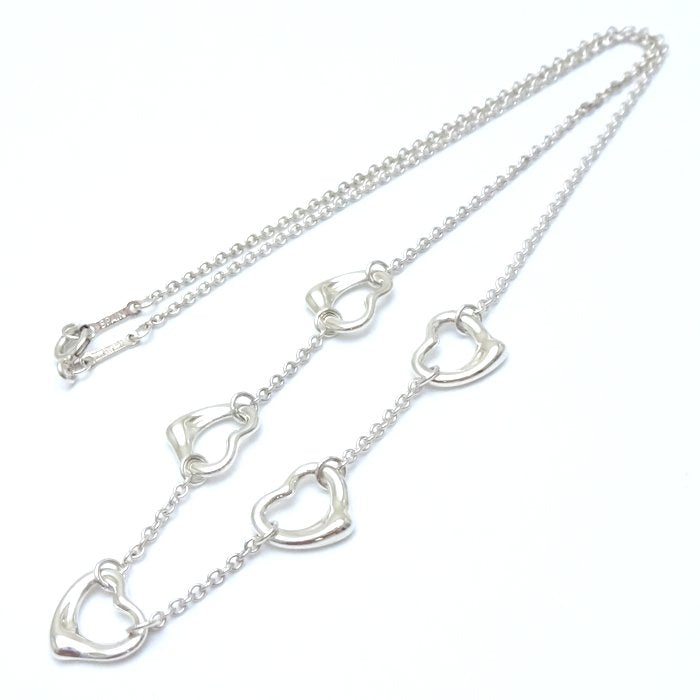 Tiffany & Co Open Heart Necklace Silver 5 Motif