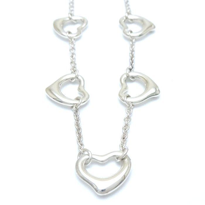 Tiffany & Co Open Heart Necklace Silver 5 Motif