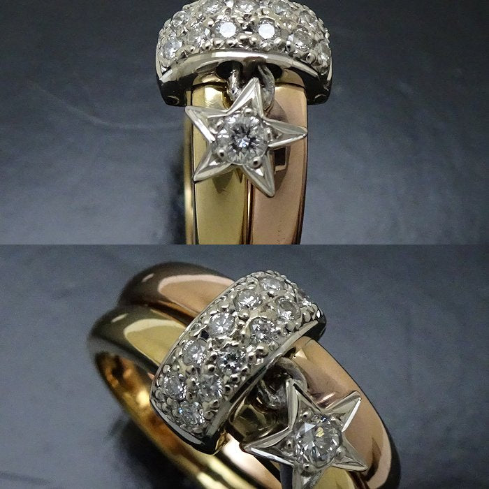 Star Jewelry Diamond Ring K18 Gold