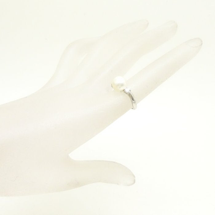 TASAKI Pearl Diamond Ring Pt900