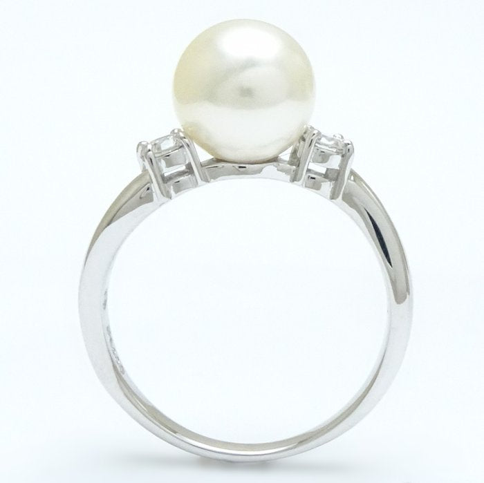 TASAKI Pearl Diamond Ring Pt900