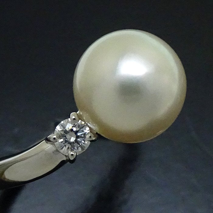 TASAKI Pearl Diamond Ring Pt900