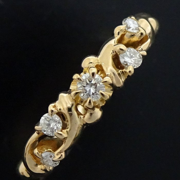 4℃ Diamond Ring K18YG Yellow Gold