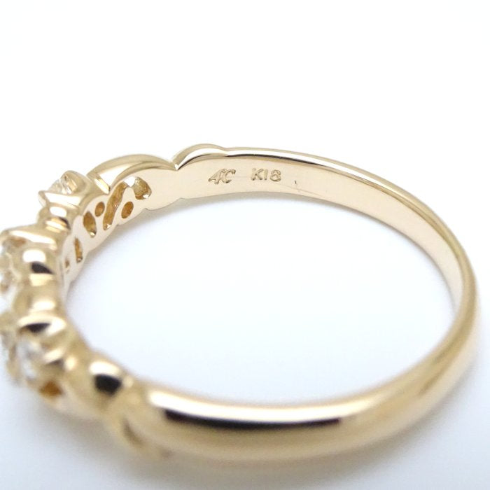 4℃ Diamond Ring K18YG Yellow Gold