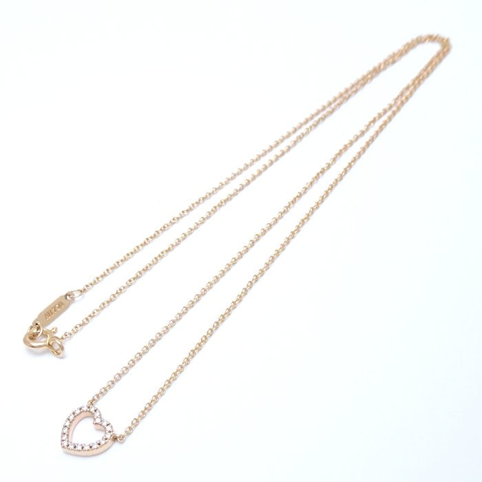 Tiffany & Co Metro Heart Diamond Necklace Rose Gold