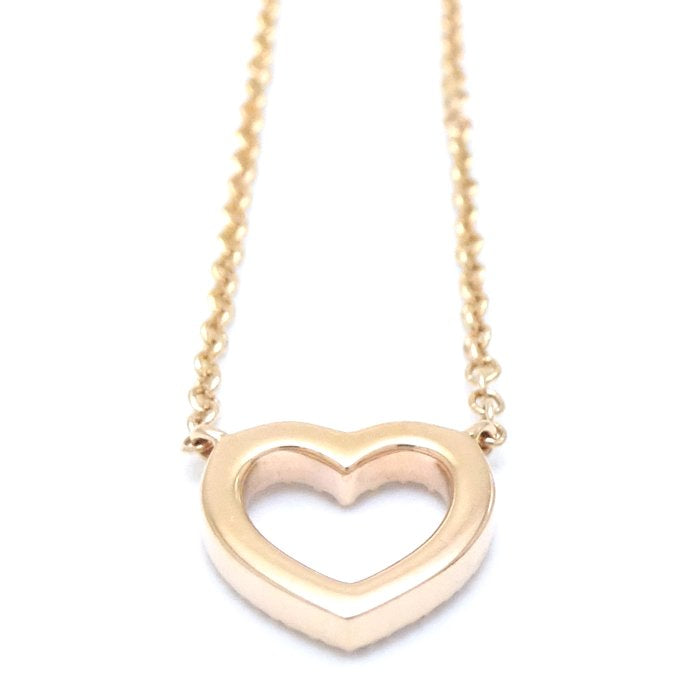 Tiffany & Co Metro Heart Diamond Necklace Rose Gold