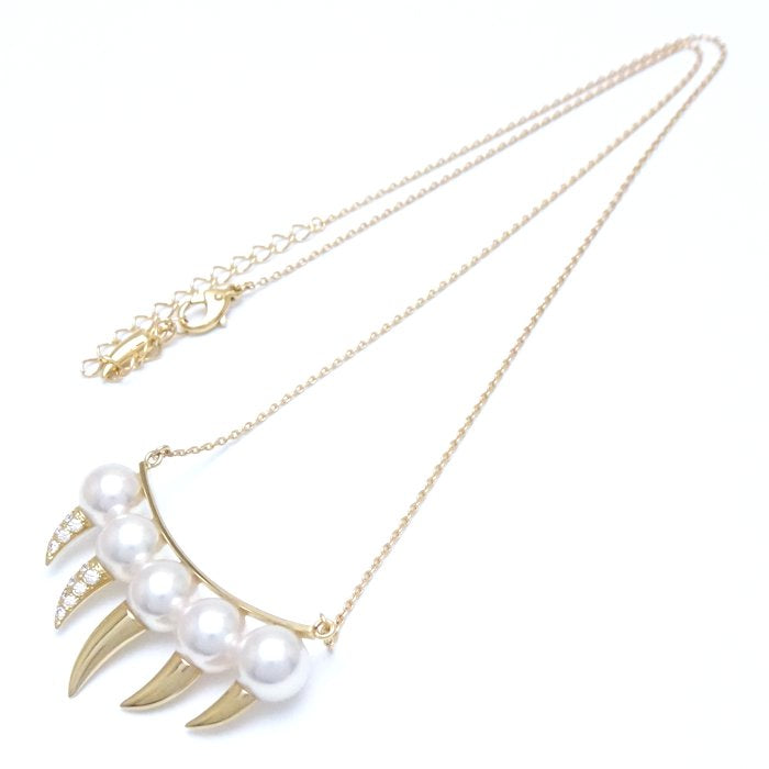 TASAKI Pearl Necklace K18YG Danger Fang