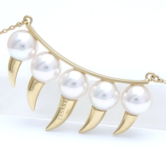 TASAKI Pearl Necklace K18YG Danger Fang