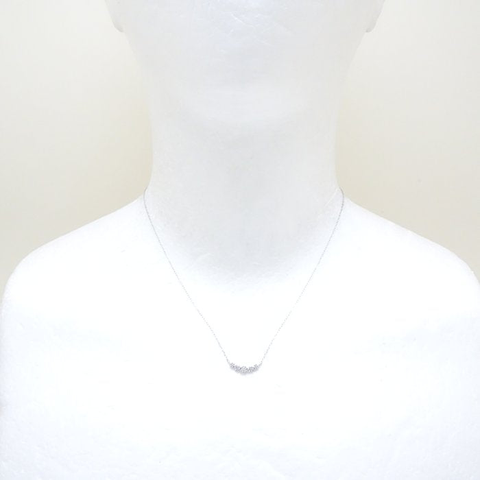 4℃ Diamond Necklace K18WG White Gold