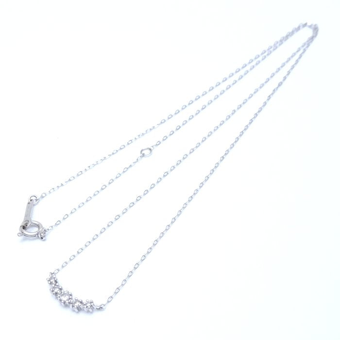 4℃ Diamond Necklace K18WG White Gold