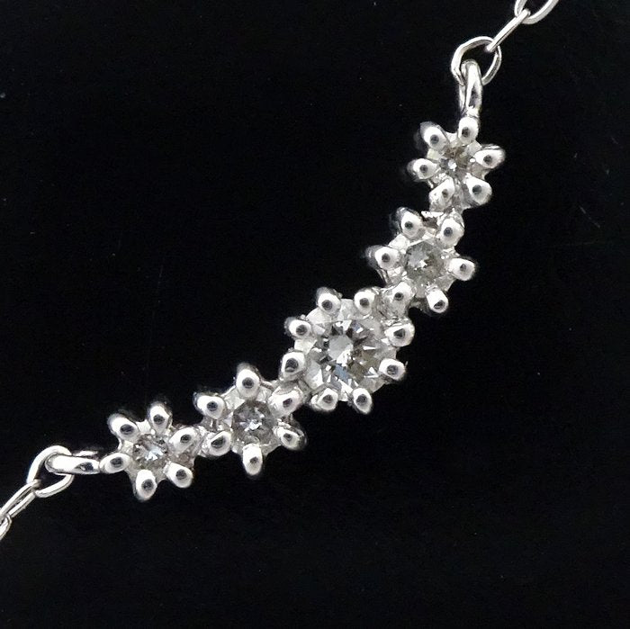 4℃ Diamond Necklace K18WG White Gold