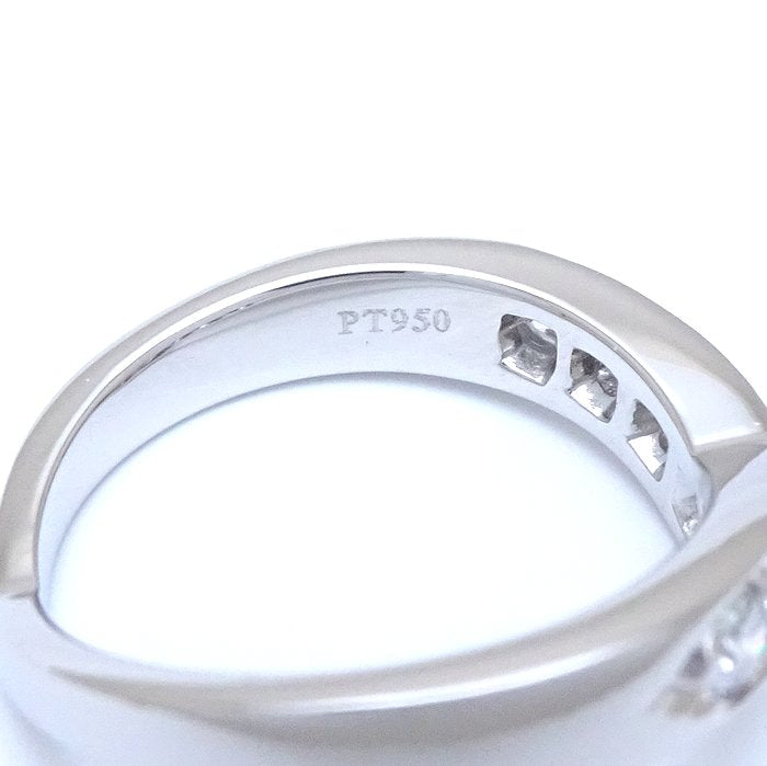 Tiffany & Co V Band Ring 7P Diamond Pt950