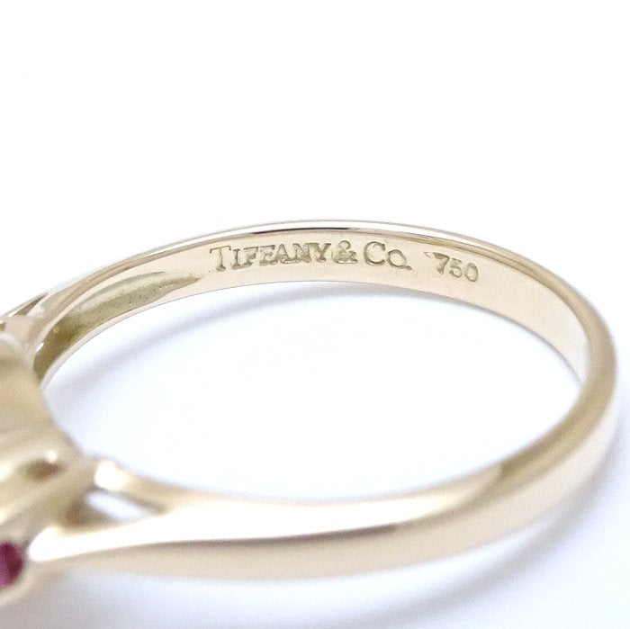 Tiffany & Co Pearl Ruby Ring K18YG