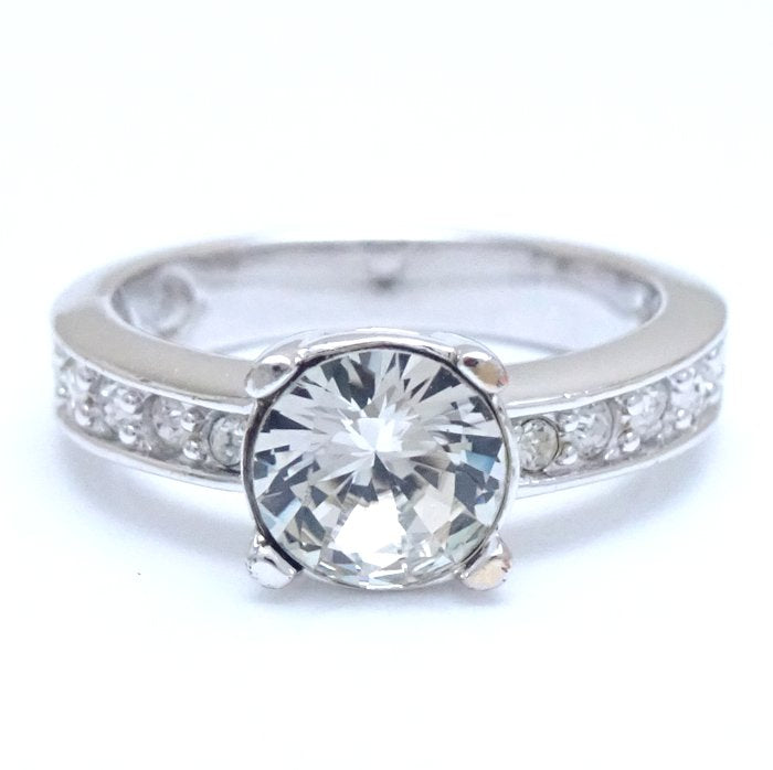 Swarovski Crystal Silver Plated Ring