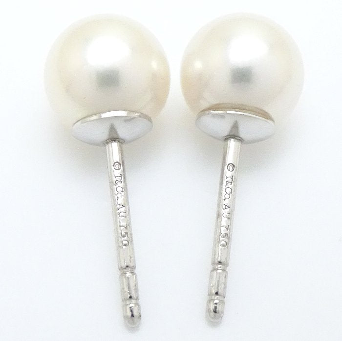 Tiffany & Co Pearl Earrings K18WG White Gold