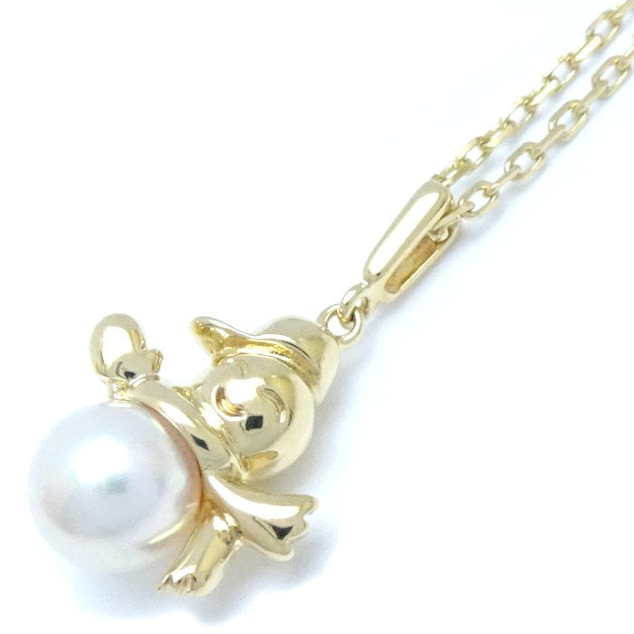 Mikimoto Snowman Pearl Necklace K18YG