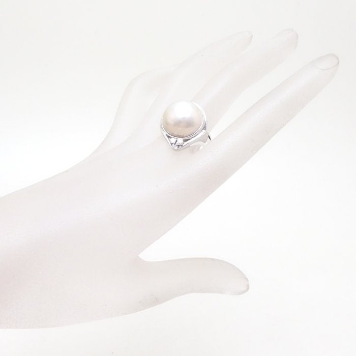 TASAKI Mabe Pearl Diamond Ring K14WG