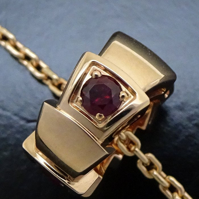 Bvlgari Serpenti Viper Ruby Necklace K18PG