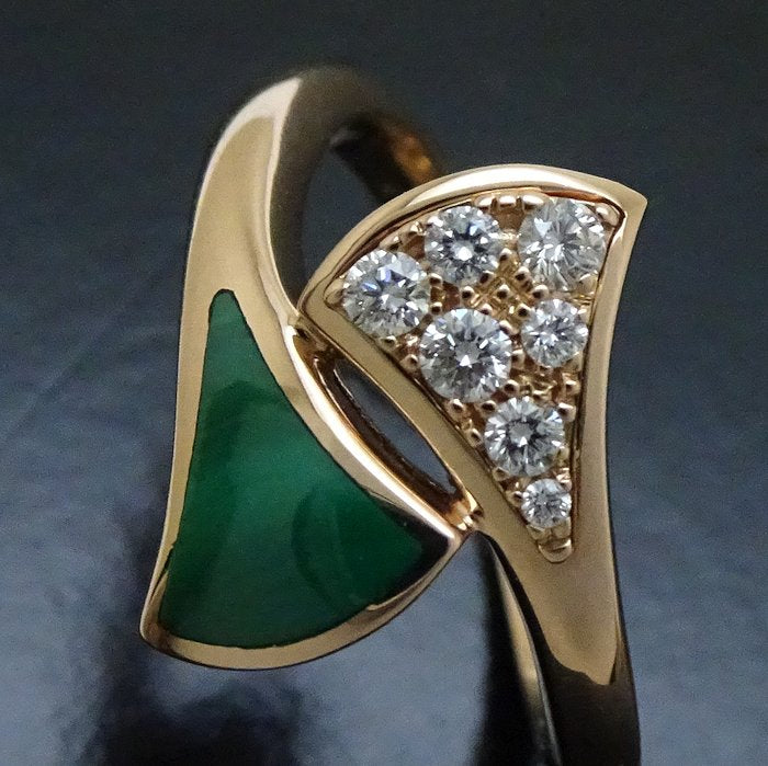 Bvlgari Diva Dream Ring Malachite Diamond