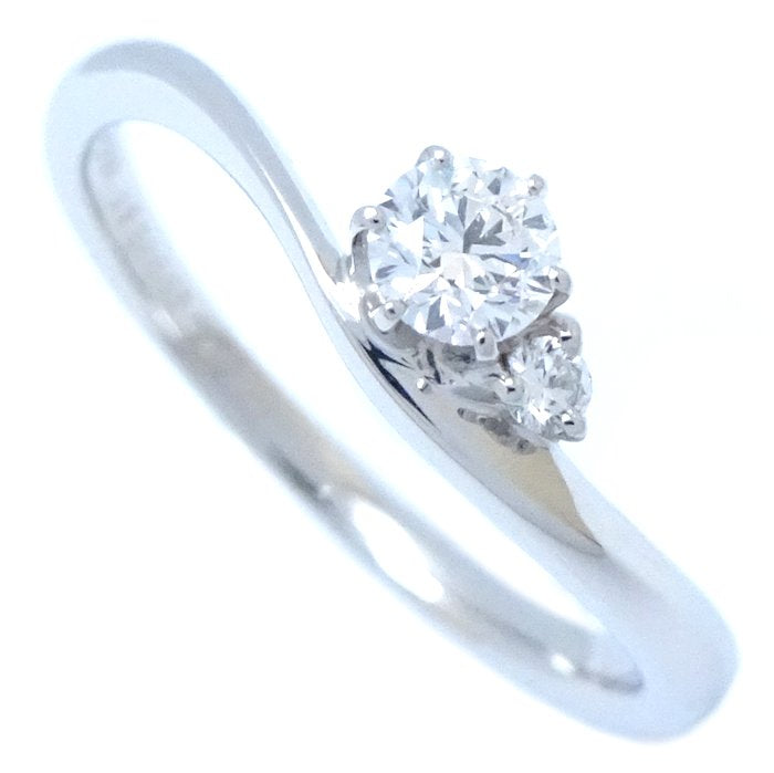 Trecent Diamond Ring Pt950 Platinum 0.185ct