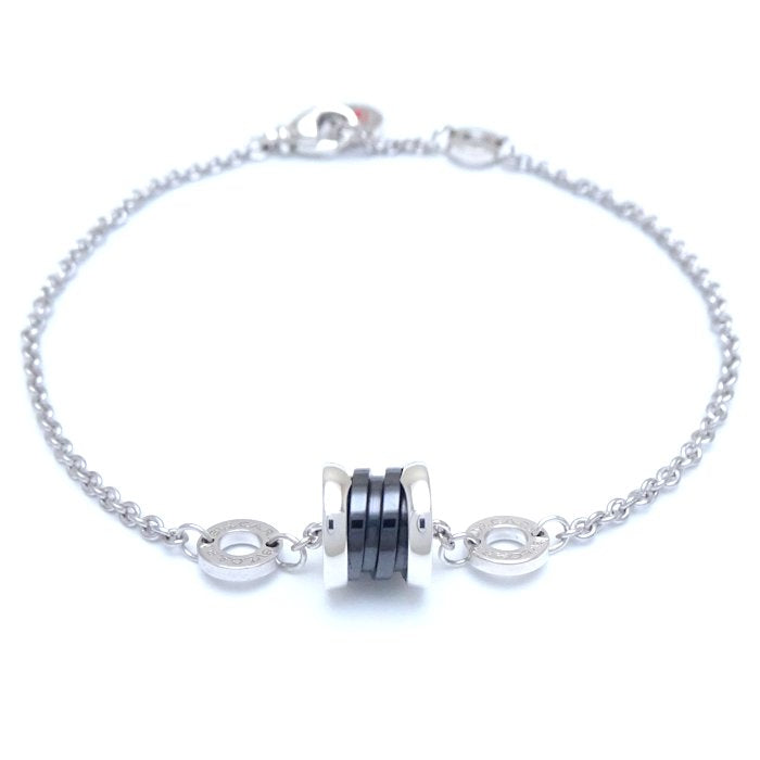 Bvlgari B.zero1 Silver Bracelet Black Ceramic