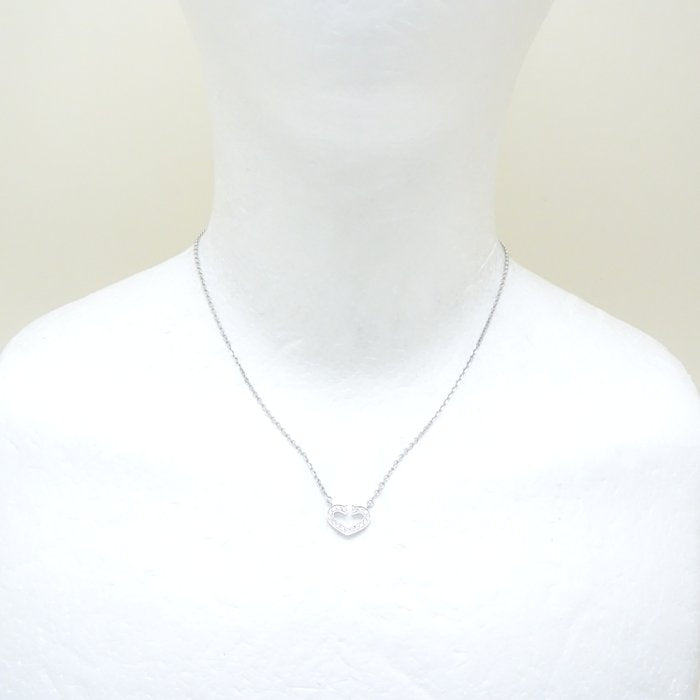 Cartier C Heart Diamond Necklace K18WG