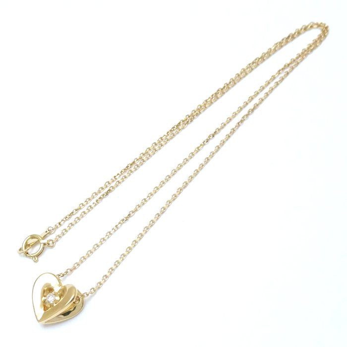 4℃ Heart Necklace K18YG Diamond