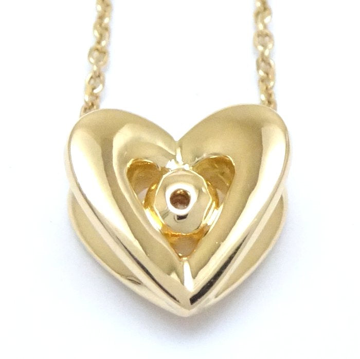 4℃ Heart Necklace K18YG Diamond