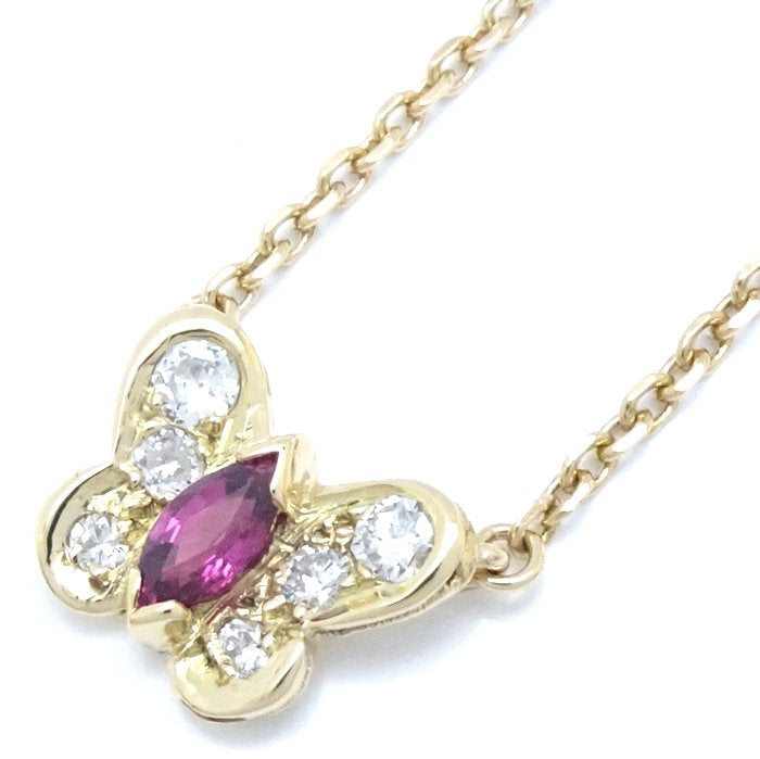 Van Cleef & Arpels Ruby Diamond Papillon Necklace