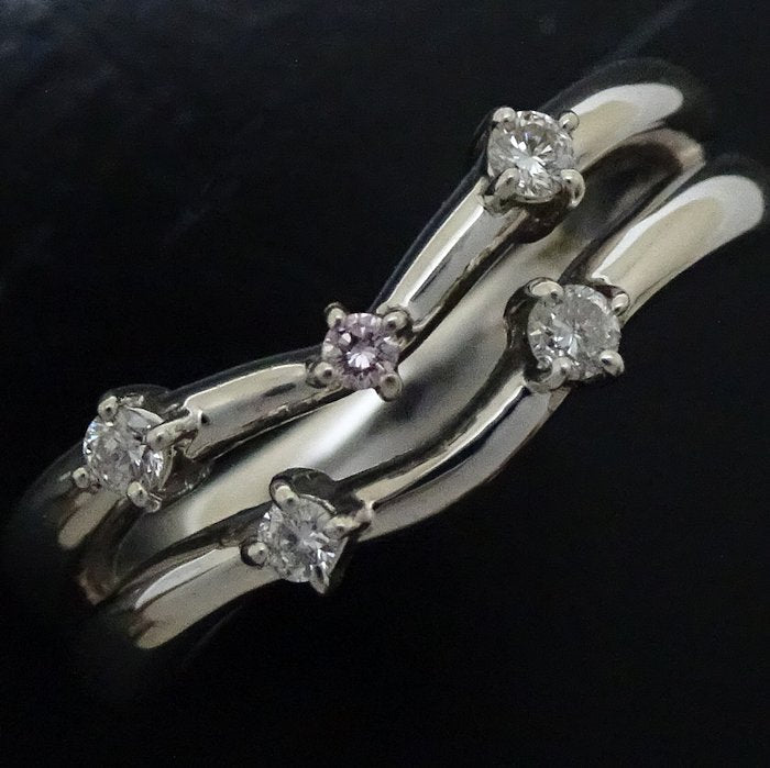 Take-Up Diamond Ring K18WG 9.5