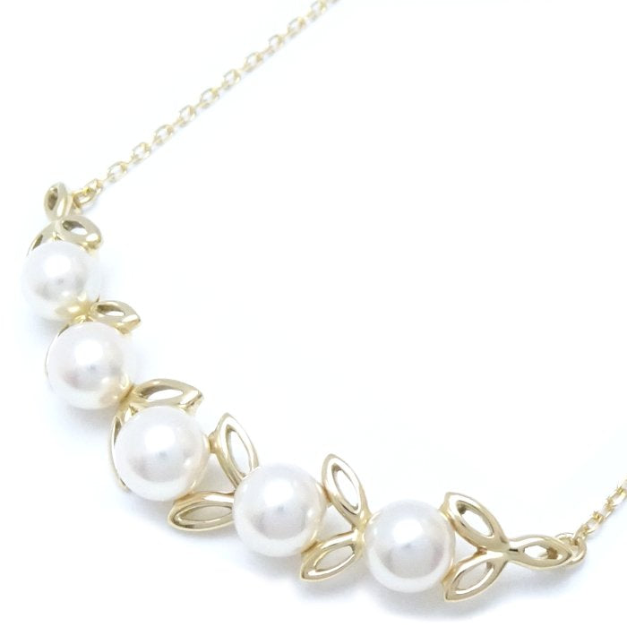 Mikimoto Pearl Necklace K18YG Yellow Gold