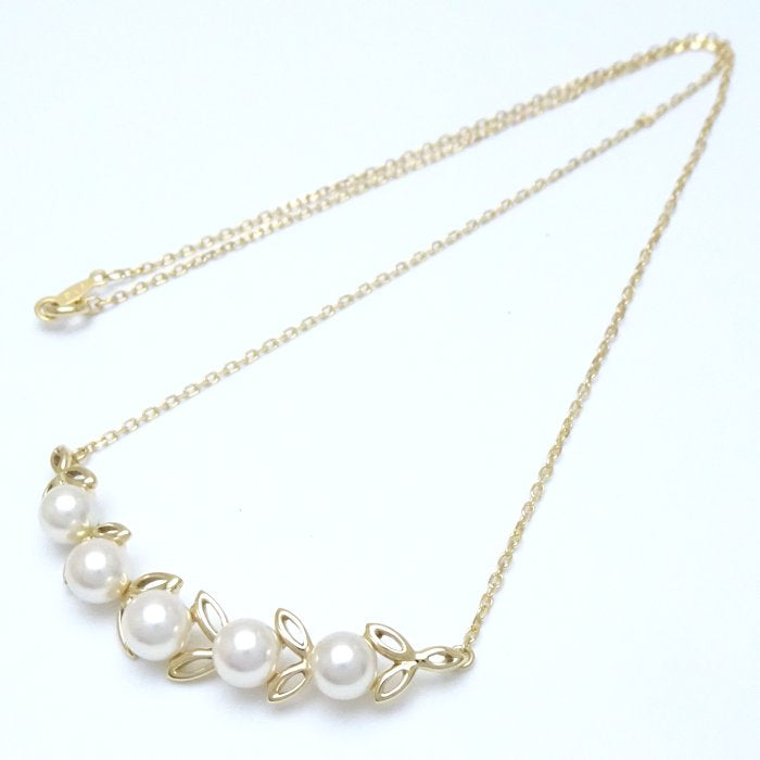 Mikimoto Pearl Necklace K18YG Yellow Gold