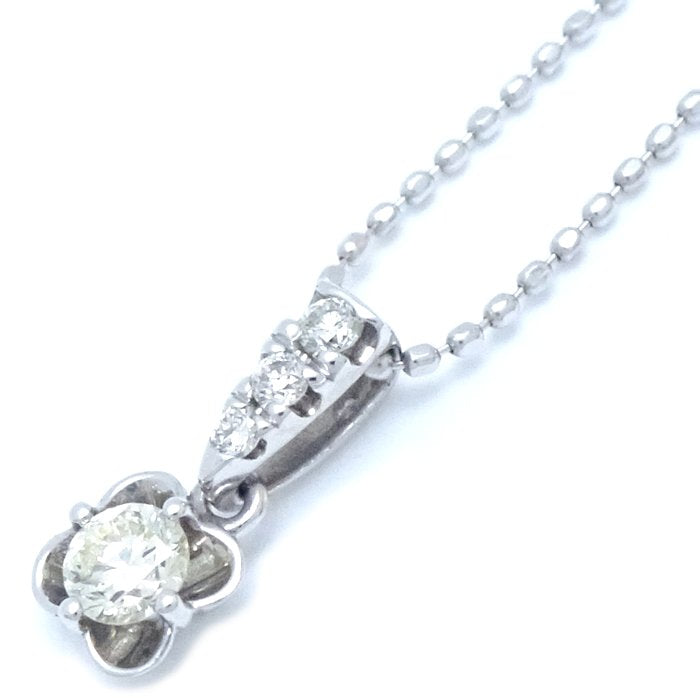 4℃ Diamond Necklace K18WG White Gold