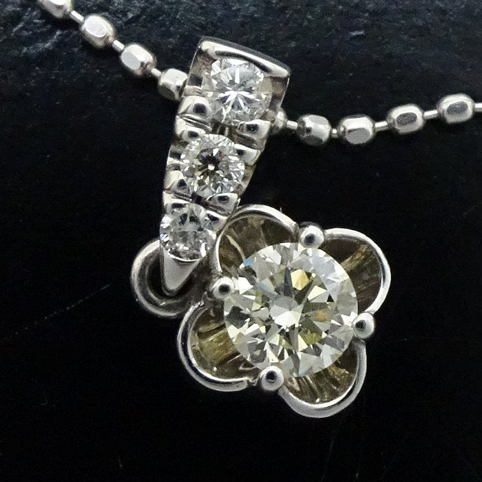 4℃ Diamond Necklace K18WG White Gold