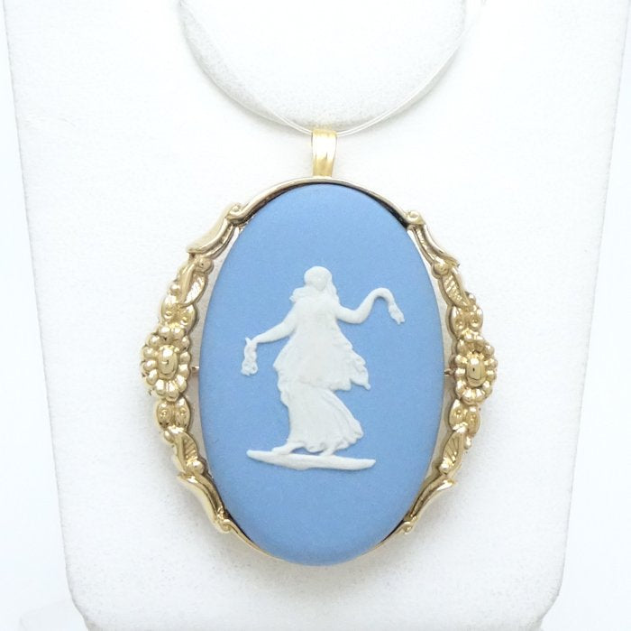 Wedgwood Jasper Brooch Pendant Top