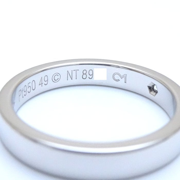 Cartier Cartier C de Cartier Wedding Ring 1P Diamond Pt950 Metal Ring B4051300 in Pristine Condition