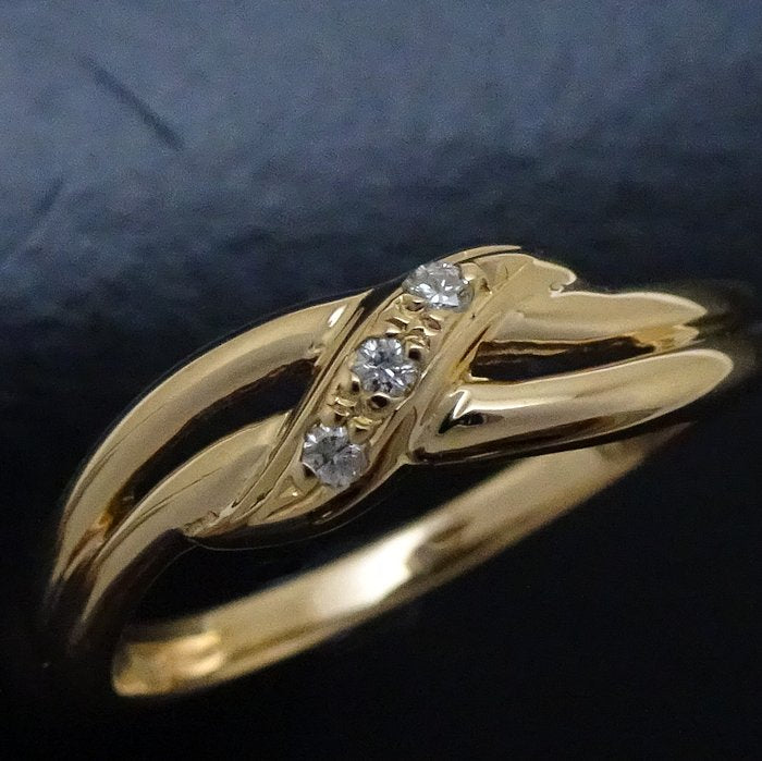 VENDOME Aoyama Diamond Ring K18YG Yellow Gold