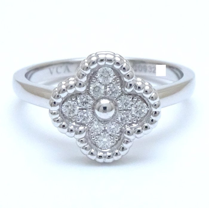 Van Cleef & Arpels Sweet Alhambra Diamond Ring K18WG