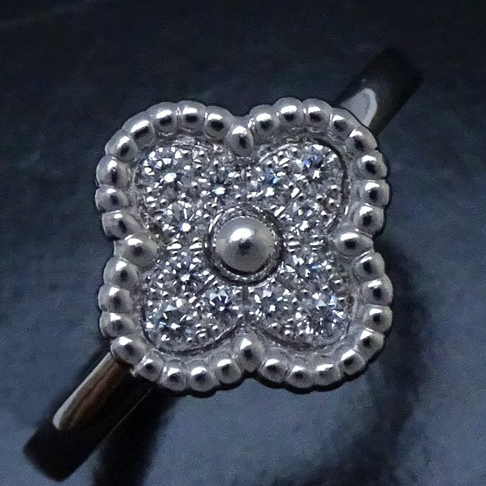 Van Cleef & Arpels Sweet Alhambra Diamond Ring K18WG